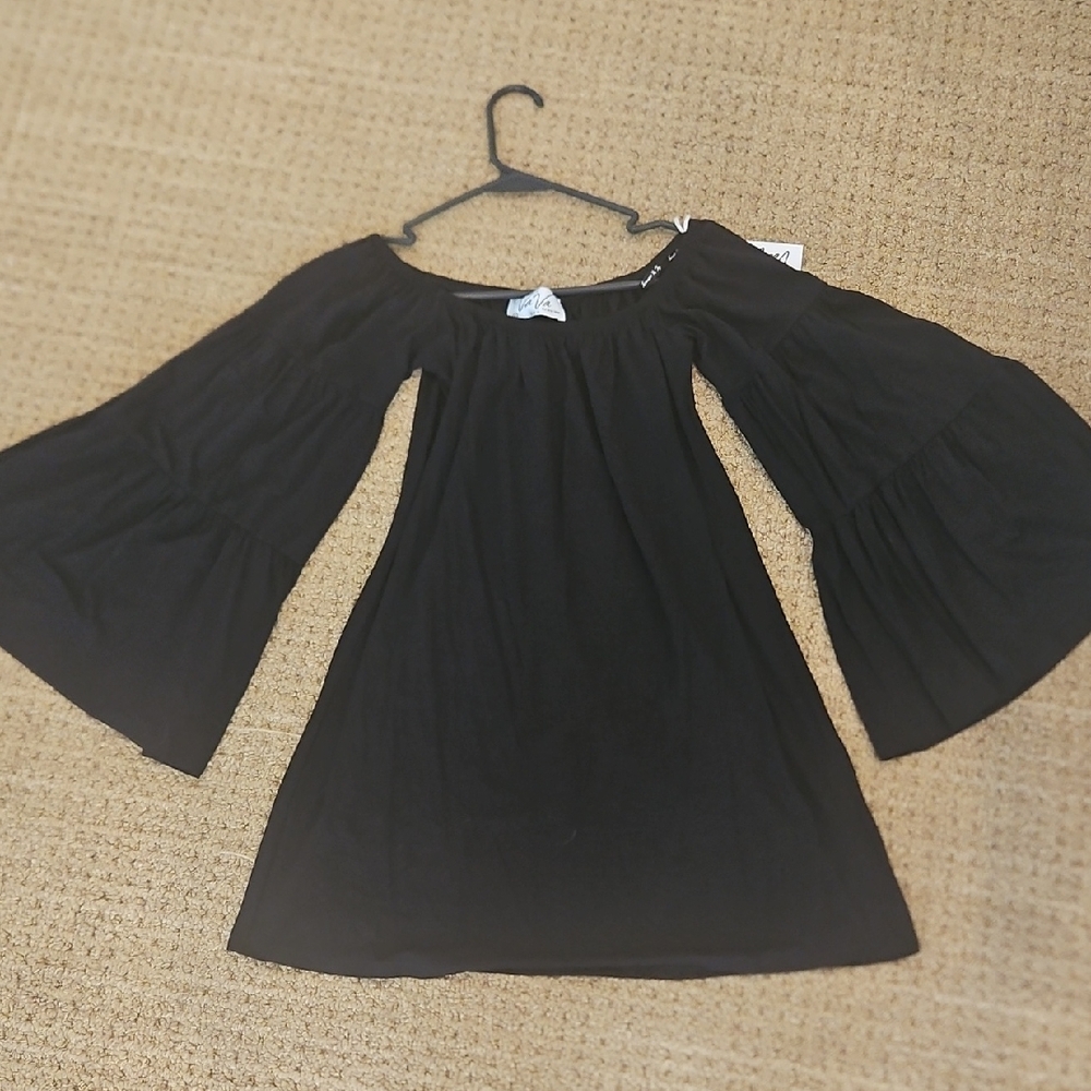 Vava by Joy Han Black Off-Shoulder Mini Dress